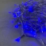 Гирлянда Нить 10м Синяя 220В, 100 LED, Провод Прозрачный ПВХ, IP54. Фото 2.