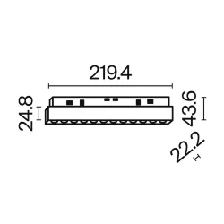 Трековый светильник Points Exility 2700-6000K 12Вт 36° Dim Dali1 (Белый)