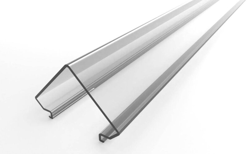 Рассеиватель поликарбонатный для профиля угловой LC-LRM-P24-2 прозрачный - фото