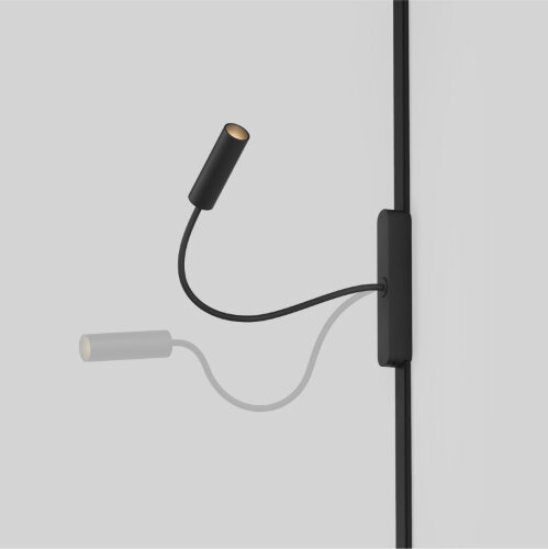 DK5313-BK Светильник для трека Air, серия Spot 3000 со светодиодом, ?26*495мм, 48V DC, 2W, RA?90, 24°, 3000K, IP20, черный, алюминий. Фото 2