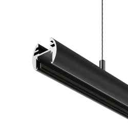 Шинопровод 2м подвесной круглый Basity, черный (Черный)