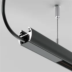 Шинопровод 2м подвесной круглый Basity, черный (Черный) TRX172-R-112B