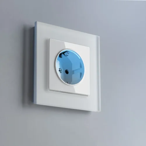 Розетка с подсветкой (белая) W1171401 - фото 7