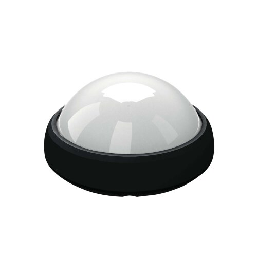 ULW-R03-8W-NW IP65 BLACK Круг, Светильник светодиодный влагозащищенный пластиковый корпус, 8Вт, 560 Лм, 4500 К белый свет, IP65, 220В, Цвет корпуса черный, Упаковка коробка - фото 1