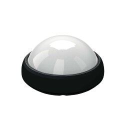 ULW-R03-8W-NW IP65 BLACK Круг, Светильник светодиодный влагозащищенный пластиковый корпус, 8Вт, 560 Лм, 4500 К белый свет, IP65, 220В, Цвет корпуса черный, Упаковка коробка