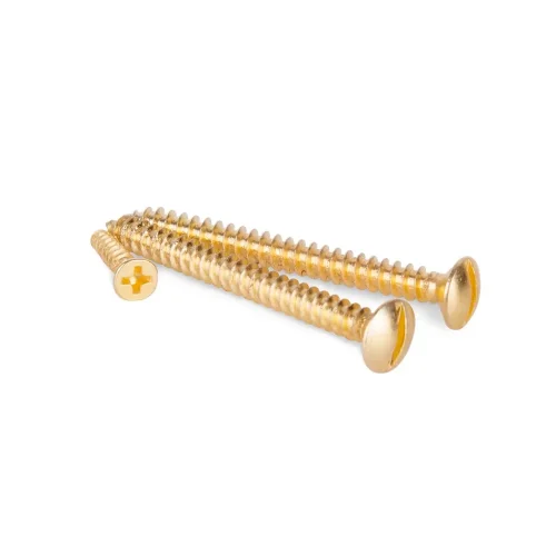 Винты для накладного выключателя 3шт. золото ретро WL18-21-01 - фото