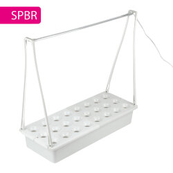 ULT-P44N-10W-SPBR IP65 AQUA SIMPLE WHITE Набор для гидропоники Минисад AQUA SIMPLE, светильник для растений светодиодный с подставкой, Спектр для рассады и досвечивания в период роста, Белый, TM ФитоЛето