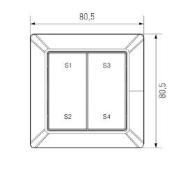 'Настенная радио панель EASYBUS , ES-B-W-K2/Z1-NB 007499