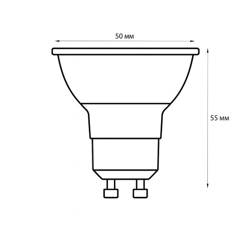 LED-JCDR-7W-3000K-GU10-FR-DIM-SLS Лампа светодиодная, диммируемая, Форма JCDR, матовая, Теплый белый свет 3000K - фото 4
