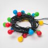 ULD-S0280-020-DGA MULTI IP20 COLORBALLS Гирлянда светодиодная с контроллером Разноцветные шарики, 20 светодиодов, длина 2.8 м, цвет свечения разноцветный, IP20, провод зеленый, упаковка- картон. - фото 4