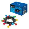 ULD-S0280-020/DGA MULTI IP20 COLORBALLS Гирлянда светодиодная с контроллером «Разноцветные шарики», 20 светодиодов, длина - 2,8 м, цвет свечения - разноцветный, IP20, провод зеленый, упаковка- картон. - фото