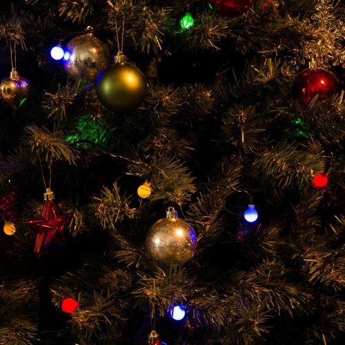 ULD-S0280-020-DGA MULTI IP20 COLORBALLS Гирлянда светодиодная с контроллером Разноцветные шарики, 20 светодиодов, длина 2.8 м, цвет свечения разноцветный, IP20, провод зеленый, упаковка- картон. - фото 5