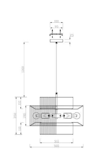 Подвесной светильник Freya FR5249PL-03BG1 (Черный) - фото 2