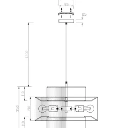 Подвесной светильник Freya FR5249PL-03BG1 (Черный)