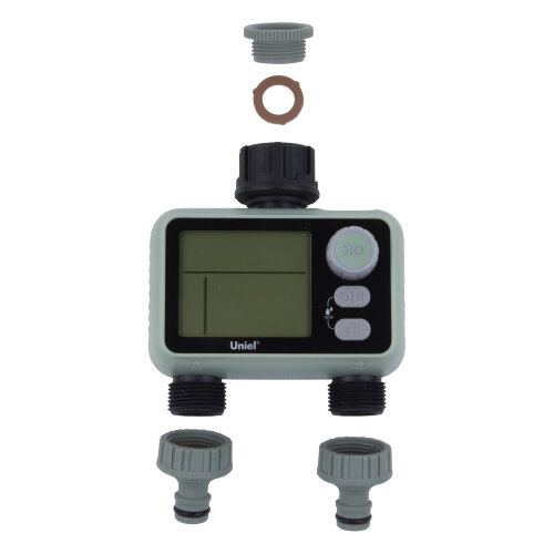 UST-W43 IP65 OLIVE RAIN Таймер для автоматического полива, 2 канала, Датчик дождя, Корпус оливковый - фото 3