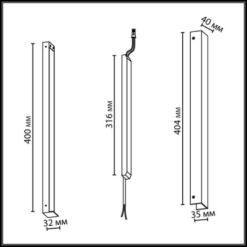 Драйвер «ODEON LIGHT» 357788BL, серия: FINO XS (крепление на планке). Фото 2.