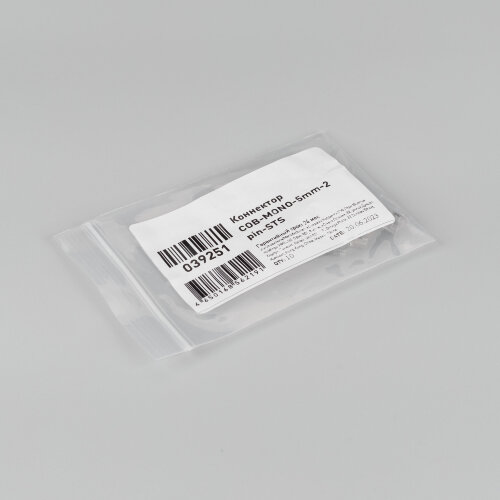 Коннектор СОВ-MONO-5mm-2pin-STS (Arlight, Лента-Лента) 039251 - фото 3