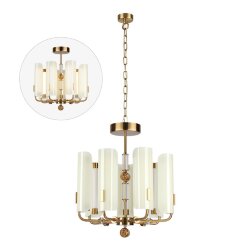 Люстра «ODEON LIGHT EXCLUSIVE» 5467/35L, серия: LION (крепление на планке) - потолочное крепление 2 в 1