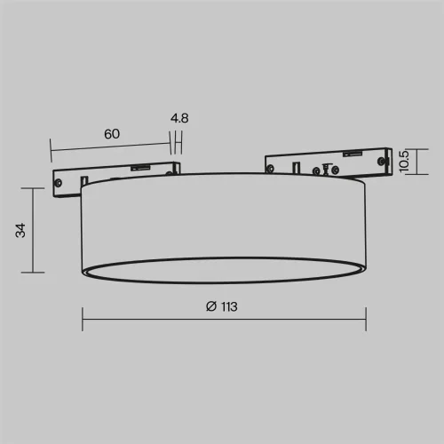 Трековый светильник Зон / Zon Levity 3000К 12Вт 100° (Черный) TR189-1-12W3K-BW - фото 5
