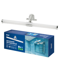 ULT-F37-8W-4500K IP44 CHROME Светодиодный светильник для подсветки мебели и зеркал ванной комнаты, Хром