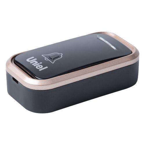 UDB-094W-R1T1-38S-BL-GL Звонок электронный, 220В, Радиус действия 150 м, Черный с золотистым - фото 5