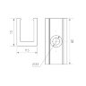 Держатель AURORA-1206-CLIP CLEAR (Arlight, Пластик) 039354 - фото 2