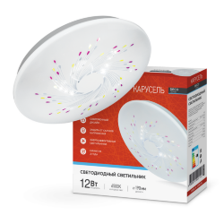 Светильник светодиодный серии DECO КАРУСЕЛЬ 12Вт 230В 6500К 1080Лм 210х65мм IN HOME