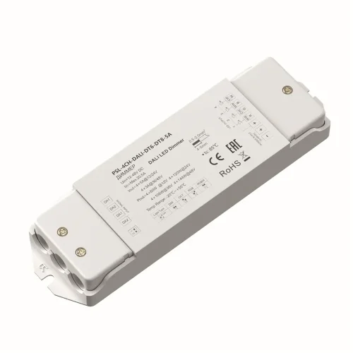 Диммер DALI DT6-DT8 четырёхканальный 12-48В Цветной (RGB)+W 576Вт (Белый) 721003 - фото