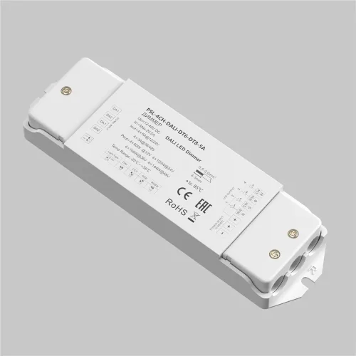Диммер DALI DT6-DT8 четырёхканальный 12-48В Цветной (RGB)+W 576Вт (Белый) 721003 - фото 2