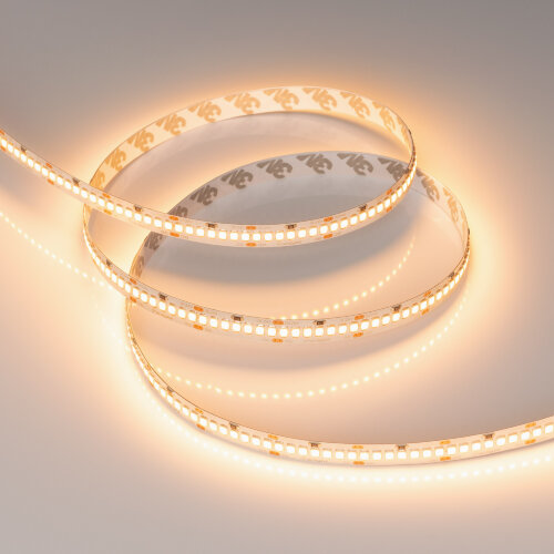 Светодиодная лента RT-А252-10mm 24V Warm2400 (11 W/m, IP20, 2835, 5m) (Arlight, 11 Вт/м, IP20) 028620(2) - фото 4