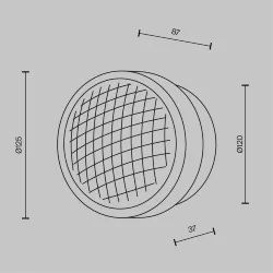 Настенный светильник (бра) Olo 2700-4000К 6Вт (Латунь)