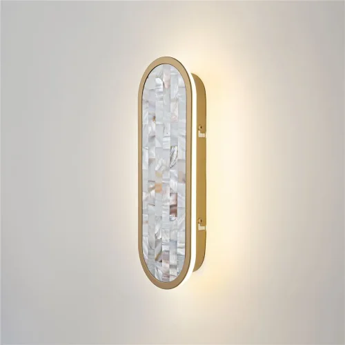 Настенный светильник (бра) Perlamour 2700-4000K 15Вт (Латунь) - фото 17