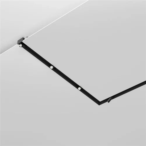 Алюминиевый профиль ниши скрытого монтажа для ГКЛ потолка (Черный) - фото 4