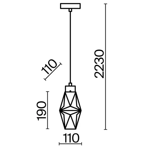 Подвесной светильник Время коктейлей / Cocktail time G9х1 (Золото) MOD325PL-01G - фото 3