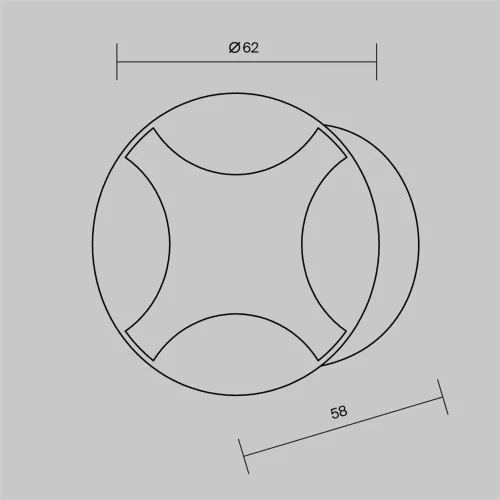 Встраиваемый светильник Biscotti 3000К 3Вт IP 65 (Черный) - фото 3
