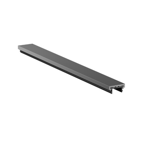 TR5736-DN Декоративная заглушка желоба трека SHINE BASE, 20см, темный никель, алюминий.