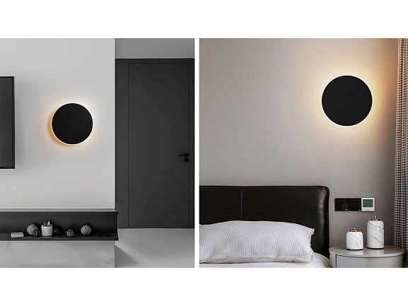 'Бра декоративное , Черный, 7Вт, 3000K, IP20, ML-R200-BL-WW. Фото 2