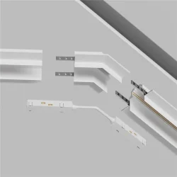 Угол-соединитель 135° Gravity встраиваемый белый (Белый)