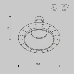 Встраиваемый светильник Share GU10 10Вт IP 54 (Белый)
