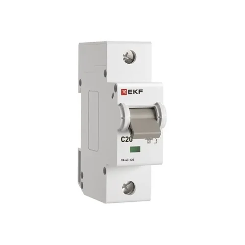Выключатель автоматический 1п C 20А 15кА ВА 47-125 PROxima EKF mcb47125-1-20C - фото 2