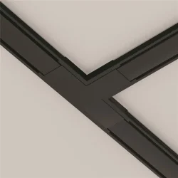 Коннектор питания T-образный Radity черный (Черный)