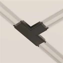 Коннектор питания T-образный Radity черный (Черный)