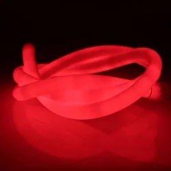 Светодиодный гибкий неон круглый 14мм 220V red LN407