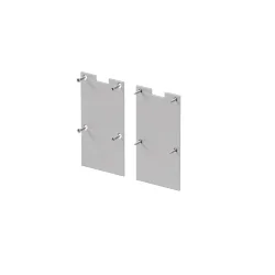 Комплект заглушек (для профиля 35x66) 2 шт., ALM-3566-EC 642079 (Серебро) 642079
