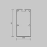 Комплект заглушек (для профиля 35x66) 2 шт., ALM-3566-EC 642079 (Серебро) 642079 - фото 6