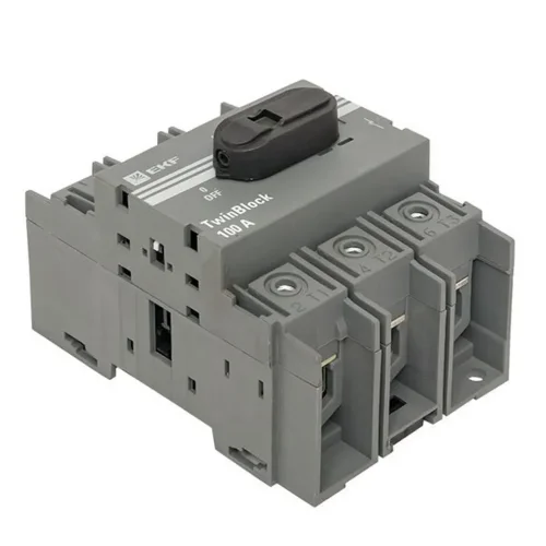 Рубильник 3п 100А с рукояткой управления для прямой установки TwinBlock PROxima EKF tb-100-3p-f - фото 6