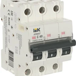 Выключатель автоматический модульный 3п C 40А M10N ARMAT IEK AR-M10N-3-C040