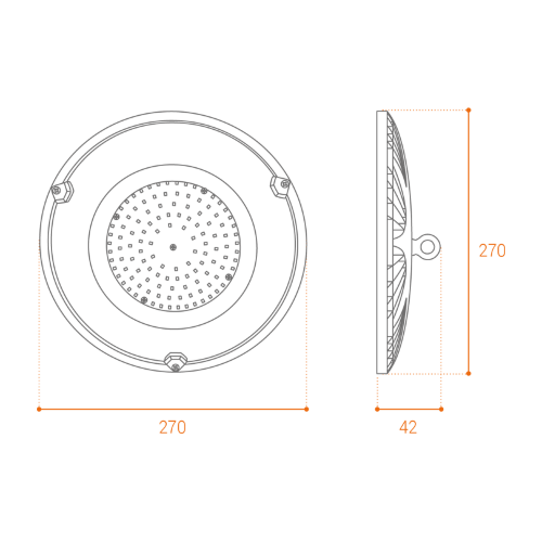 Светильник светодиодный промышленный WOLTA UFO-100W/01 100Вт 5700К IP65 - фото 5.
