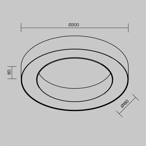 Потолочный светильник Луа / Lua 24 Вт 4000 К 120° (Белый) C093CL-24W4K-W - фото 2