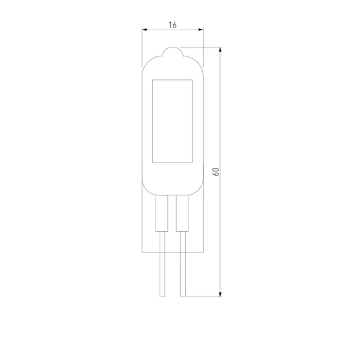 Светодиодная лампа G4 LED 5W 220V 6500K стекло BLG421 - фото 2